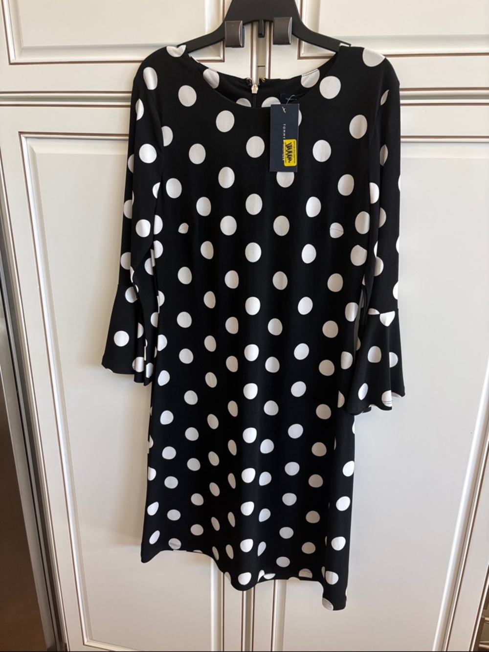 NWT Tommy Hilfiger Black and White Polka Dot  Dress Sz 4